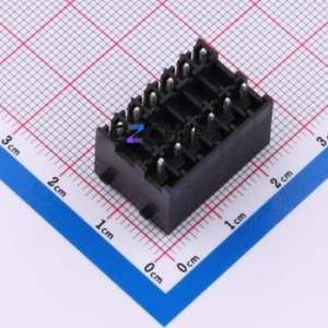 DB2EVHBG-3.5-2*6P-BK Plug-in Terminal Block Through hole,P=3.5mm Connector Board-to-Board / Socket Closed Snap Fixing 2x6P 3.5mm - Product Image 2