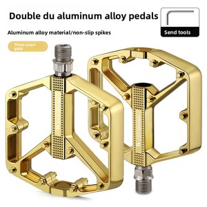 Pédales pour vélos de route, 3 roulements, alliage d'aluminium, axe en acier au chrome-molybdène, ultralégères, étanches, 7 couleurs - Product Image 6