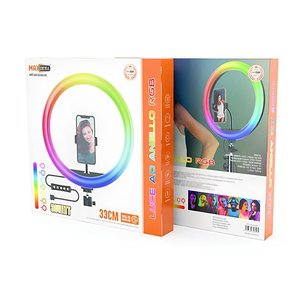 33cm presa potente 30W RGB anello di luce 360 grado 700LM regolabile 2700-7000k per lo Streaming Live attrezzature DC - Product Image 3