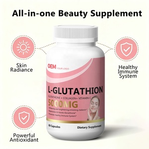 Capsules de L-Glutathion 5000 MG à Marque Blanche OEM, Collagène, Vitamine C, Éclaircissant Cutané, Antioxydant, Complément Beauté - Product Image 4