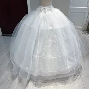 QUEENSGOWN vestido de casamento anágua ajustável 4 aros super fofo anágua vestido PROM alta qualidade acessório vestido do partido