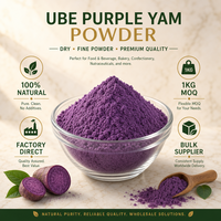 Poudre d'igname violette Ube lyophilisée de qualité supérieure HPLC en fût pour Bubble Tea, pâtisserie, crème glacée, dessert Halaya, cuisine philippine, qualité alimentaire