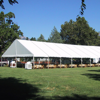Tente de réception en aluminium TENTCHO avec tissu PVC pour mariages de luxe et événements, capacité 500 personnes, extérieur, 5 x 10 mètres