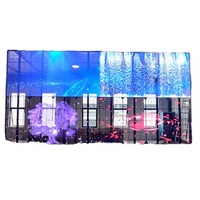 Écran LED transparent d'intérieur P2.64 P3.91 lisible en plein soleil 1800cd Affichage numérique pour la publicité sur les vitrines