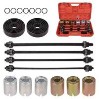 Kit Universal de Extractores de Cojinetes de 20 Piezas, Herramienta de Extracción e Instalación de Bujes, Forjado en Cálido y Tratado Térmicamente, Color Negro