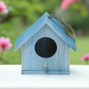 Casa Decorativa para Pájaros de Madera con Acabado Natural para Jardín, Patio, Refugio para Pájaros al Aire Libre, Decoración para el Hogar, Venta al por Mayor - Product Image 4