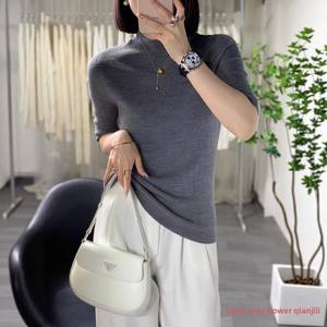 <span class=keywords><strong>เสื้อ</strong></span>สเวตเตอร์ขนสัตว์คอสูงครึ่งตัวสไตล์เกาหลีสำ<span class=keywords><strong>ห</strong></span>รับผู้<span class=keywords><strong>ห</strong></span>ญิง ฤดูใบไม้ผลิและฤดูใบไม้ร่วง แขนยาวปานกลาง ซักเครื่องได้ ผลิตจากขนสัตว์เนื้อดีไร้รอยต่อ - Product Image 3