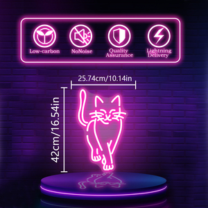 Cat LED Neon <b>Lamp</b>-Acrylic Material for Office Wedding Bedroom Bar Party Atmosphere Decoration - Product Image 4