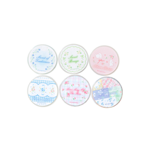 Autocollants adhésifs en acrylique découpés à la forme, imprimés sur mesure, kawaii, pour ruban washi, papier, vente en gros, design floral en feuille, facile à utiliser
