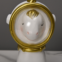 Animal Licorne Thème Enfant Bébé Table Top Art Anniversaire Cadeau Fête Fournitures Décorations Set Décoration Astronaute