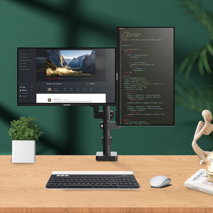 Swilix h11b máy tính xách tay đứng có thể điều chỉnh đôi màn hình Màn hình hỗ trợ máy tính khác phụ kiện 14-32 inch màn hình đứng Riser - Product Image 2