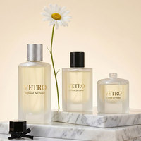 Flacon en verre transparent de 30 ml, 50 ml, 100 ml, atomiseur de parfum vide, emballage personnalisable en boîte cadeau, fourni par l'usine