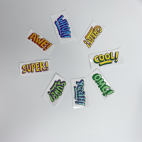Logo d'étiquette personnalisée autocollant de transfert UV étanche en PVC transparent pour bouteille