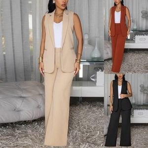 10894 Nuovi Completi Eleganti per Donne, Set Formali per Ufficio, Top e Pantaloni, <span class=keywords><strong>Abbigliamento</strong></span> Femminile Due Pezzi - Product Image 2