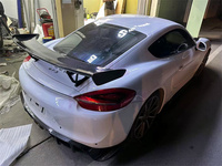 Pour la Porsche Cayman 718 Boxster 981 kit de carrosserie de spoiler en fibre de carbone de style A arrière