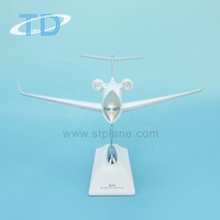 Modelo de Avión Coleccionable G650 1/100 30CM, Golfo de Qingdao Mediterráneo, Escala de Resina, Personalizable, Regalo Empresarial, Certificado CE