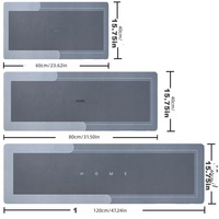 Tapis de sol en terre de diatomée transfrontalier le plus vendu, absorbant l'eau, séchage rapide, antidérapant, résistant aux taches, pour cuisine