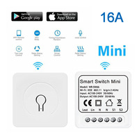Pour Tuya Mini Smart Switch 16A Rail Smart Home Disjoncteur Relais Durable PC Matériel Étanche 16A Max. Courant 240V Max.