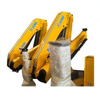 Crane Hidrolik Knuckle Boom 3.2 Ton yang Dapat Disesuaikan, Terpasang di Truk, Tersedia