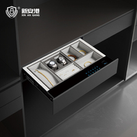 Armoire intelligente empreinte digitale mot de passe tiroir vestiaire bijoux cachés coffre-fort avec batterie au lithium