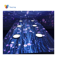 Projecteur immersif d'hologramme de projection de restaurant créatif interactif d'intérieur pour une expérience unique de salle de banquet
