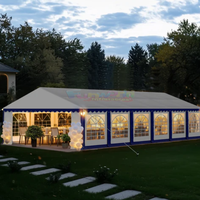 Grande tente d'événements extensible en tissu élastique, tente de mariage ignifuge, scène extérieure, tente de fête d'été pour événements
