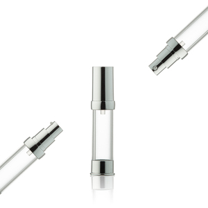 ขวดพลาสติกใสแบบสุญญากาศขนาด 10 มล. พร้อมหัวปั๊มสีเงิน ขายส่ง - Product Image 6