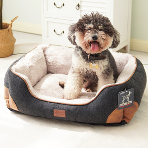 Wholesale Short Plush Orthopedic Dog <b>Bed</b> Luxury Pet Portable <b>Nest</b> Comfortable - Product Image 3