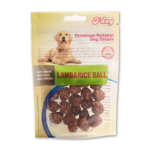 Cordero bola de arroz deliciosos aperitivos Cordero combinar arroz carne de proteína rica nutrición oem alimentos para mascotas perro fabricación - Product Image 6