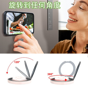 ที่วางโทรศัพท์แบบแม่เหล็กซิลิโคน หมุนได้ 360 องศา สำหรับติดตั้งบนแผงหน้าปัดรถยนต์ พร้อมวงแหวนโลหะ - Product Image 4