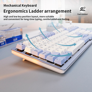 Teclado Mecánico Inalámbrico de Fábrica OEM con 108 Teclas, Intercambiable en Caliente, Programable, para Juegos, para Computadora Portátil - Product Image 5