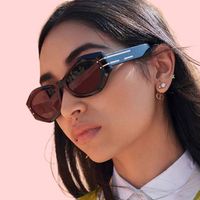 Lunettes de soleil pour femmes européennes et américaines, verres UV400, monture en PC, mode, soleil, extérieur, cadeau