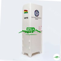 Cabine de vote portable en carton ondulé avec conception pliable et service de traitement en polypropylène pour les élections