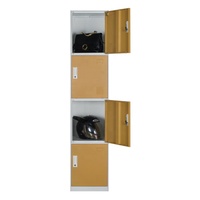 Armoire de rangement modulaire en acier à 4 niveaux, grande capacité, design moderne, verrouillable, pour maison, bureau, salle de sport, école - Hengli