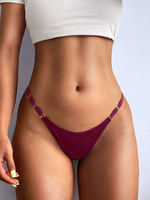 Culottes string sexy transparentes pour femmes, style bikini, taille basse, OEM/ODM, pour photos de modèles sexy, type VS G-string Thong
