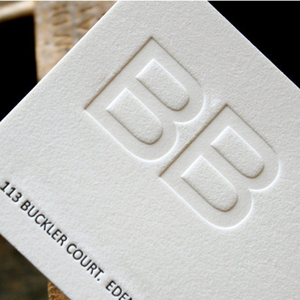 Sang trọng tùy chỉnh thiết kế logo <span class=keywords><strong>letterpress</strong></span> in in bông giấy Emboss thẻ kinh doanh - Product Image 3