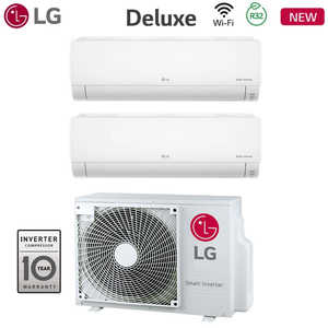เครื่องปรับอากาศซีรีส์9 + 9อินเวอร์เตอร์แบบแยกคู่ของ LG พร้อม R-32 MU2R17รวม Wi-Fi 9000 + 9000 - Product Image 1