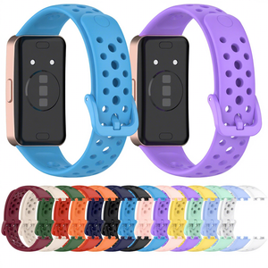 Correa de TPU Suave, Transpirable e Impermeable Trendybay para <span class=keywords><strong>Huawei</strong></span> Band 11 10 9 8 NFC, Correa de Repuesto de 18 mm - Product Image 1