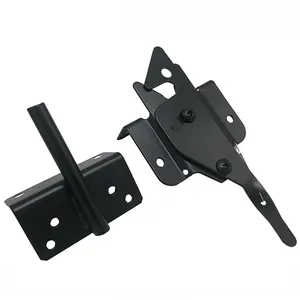 قفل ذاتي الغلق للأسوار SANKINS ذاتية التشغيل ذاتية الغلق أسود اللون قفل البانيك الخشبي
