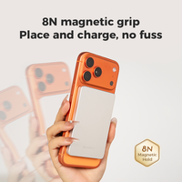 Batterie externe ultra-fine magnétique 15W avec chargeur sans fil portable et câble de charge rapide USB-C pour les détaillants et les grossistes