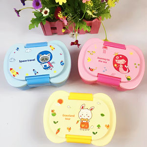 <span class=keywords><strong>2</strong></span> vano in plastica a microonde Sandwich contenitore per Snack per bambini della scuola scatola per il pranzo con bottiglia d'acqua - Product Image 5