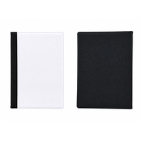 Porte-documents A4 vierge pour sublimation avec bloc-notes rechargeable, porte-cartes et attache-stylo – Idéal pour les réunions de bureau
