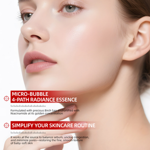Essence Raffinante aux Pores de Niacinamide : Réduit les Pores, Contrôle le Sébum, Éclaircit, Élimine les Points Noirs, Hydratation Profonde, Lisse la Peau, Extrait de Saule - Product Image 4