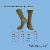 Chaussettes imperméables personnalisées de qualité supérieure, longueur de botte en laine mérinos, chaussettes unisexes de randonnée