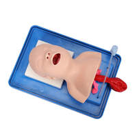 Modelo avanzado de intubación de tráquea pediátrica de PVC, maniquí de entrenamiento de vía aérea para bebés recién nacidos para ciencia médica
