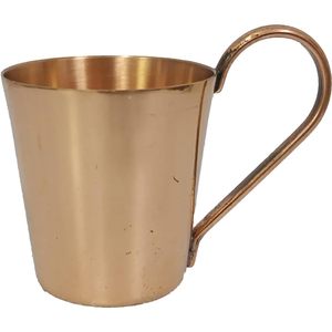 PARIJAT Artisanat Authentique Tasse Mule de Moscou en Cuivre Massif Mini Tasse/Verre Lot de 1 pour Boissons Chaudes ou Froides - Product Image 3