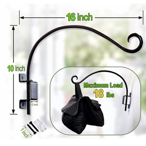 Cintre pour plantes de qualité supérieure, supports muraux-crochets de suspension en métal, support pour jardinières intérieures et extérieures/ - Product Image 3