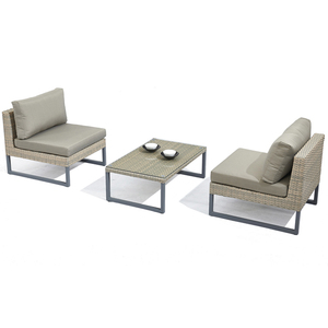 Nouvelle Mode Espace Sauver Terrasse Patio Meubles En Osier Extérieur Canapé De Jardin En Rotin - Product Image 4