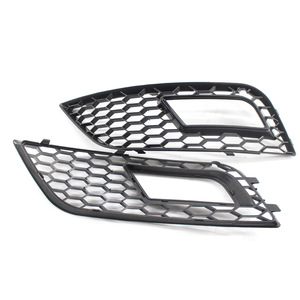 Biseles de faros antiniebla Audi A4L B9, rejilla inferior de malla 8K0807681K, negro con embellecedor electrochapado, par - Product Image 3