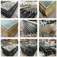 Système de Porte Coulissante Télescopique en Aluminium OEM ODM avec Roulettes et Fermeture Douce, Sans Rail Inférieur, pour Portes Intérieures en Verre – Direct Usine